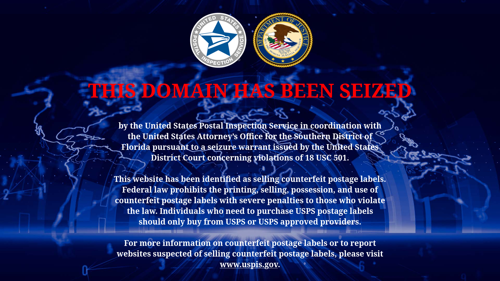 LabelsBank seizure banner
