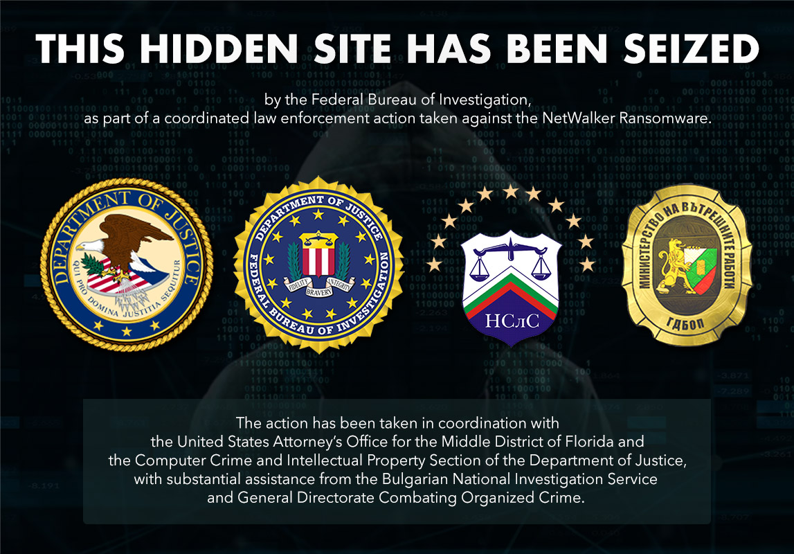 NetWalker seizure banner