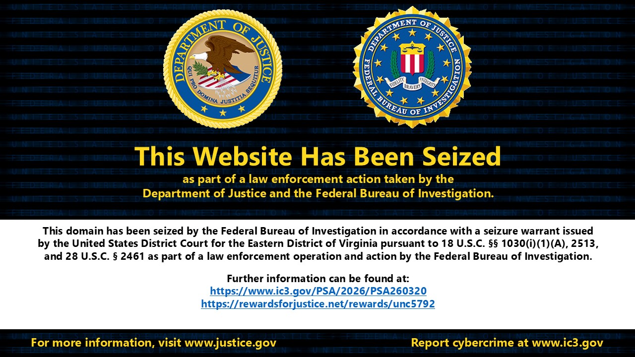 G00gle.tech seizure banner