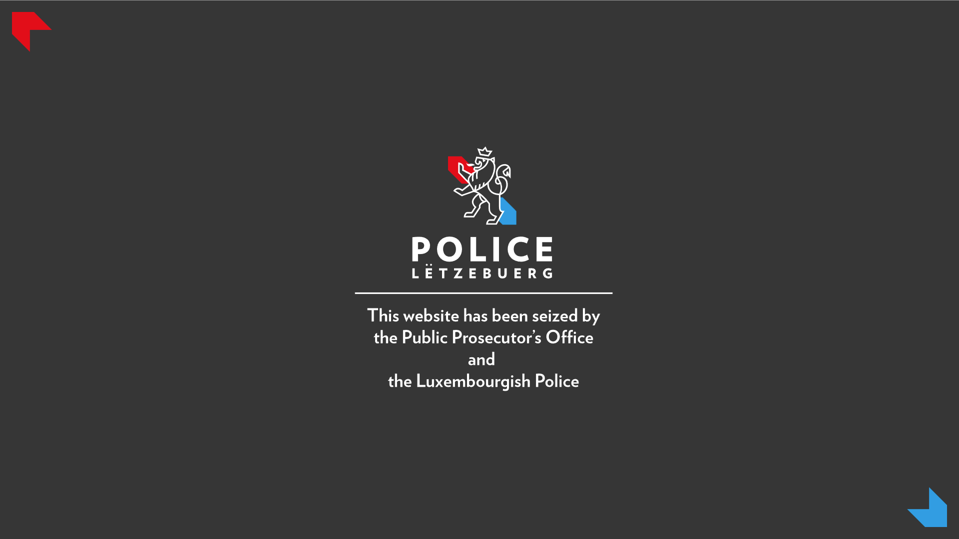 Luxembourgish Police Seizures seizure banner