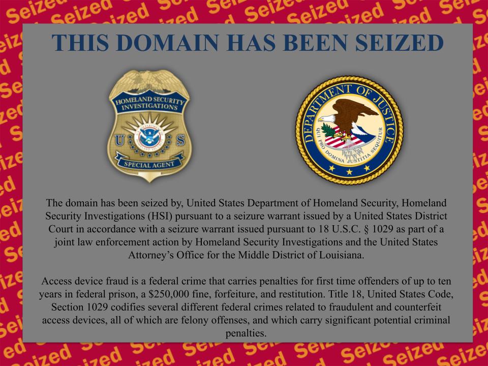 Mallgcgift.com seizure banner