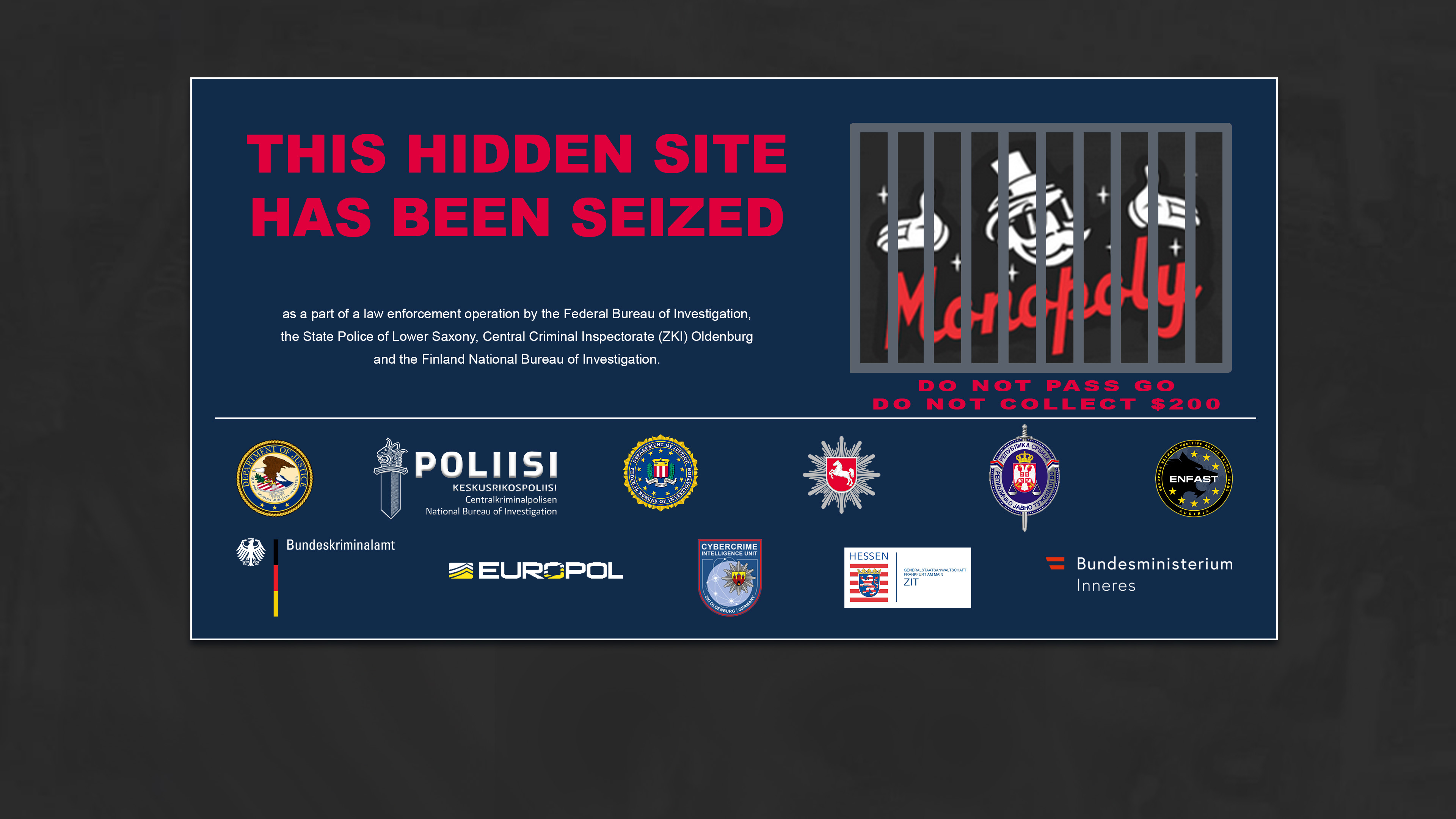 Monopoly Market seizure banner