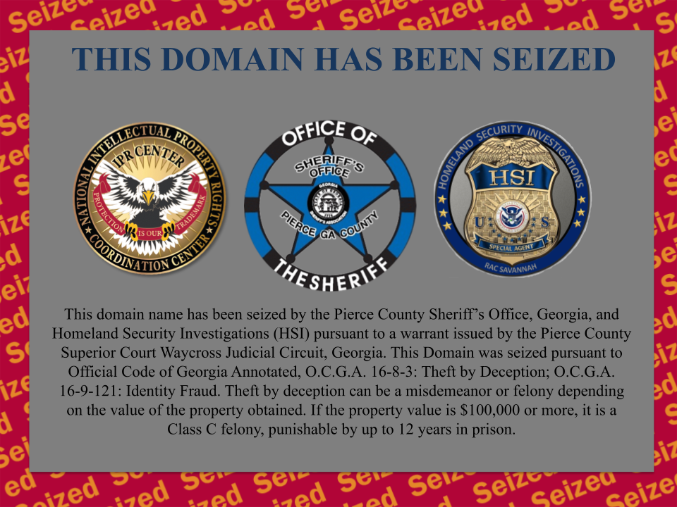 Ace Equipment Co. seizure banner